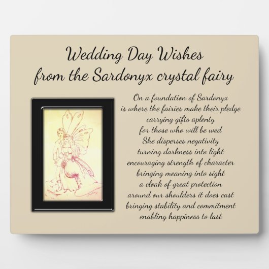 Weddag cadeau fotoplaat (Voorkant)