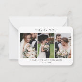 Weddag Foto Collage Hartelijk dank Notitiekaartje (Voorkant)