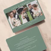 Weddag Foto Collage Hartelijk dank Notitiekaartje