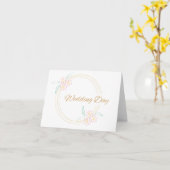 Weddag Kaart (Gele Bloem)