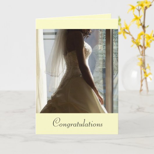 Weddag Kaart (Gele Bloem)