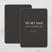 Weddag kaart - vader/vader (Voorkant / Achterkant)