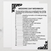 WEDDAG MISHMASH GAME PAPIER BRIEFHOOFD (Voorkant / Achterkant)