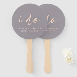 Weddag Modern legant script dat ik grijs maak Handwaaier