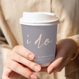 Weddag Modern legant script dat ik grijs maak Papieren Bekers