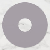 Weddag Modern legant script dat ik grijs maak Wijnglaslabel (Achterkant)