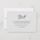 Weddag paren Foto Hartelijk dank Notitiekaartje (Achterkant)