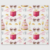 Weddag-patroon Cadeaupapier (Vlak)