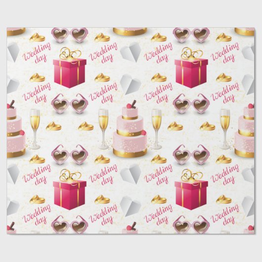 Weddag-patroon Cadeaupapier (Vlak)