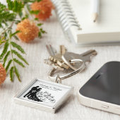 Weddag Silhouettes Persoonlijk Sleutelhanger (Zijkant)