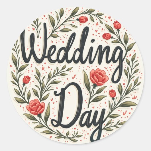 Weddag-stickers Ronde Sticker (Voorkant)