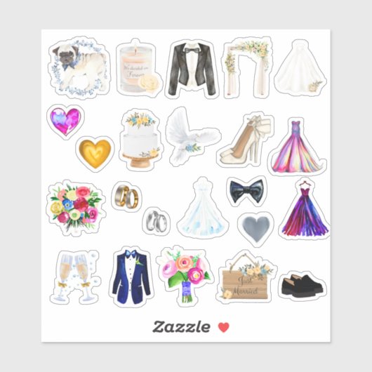 Weddag-stickers Sticker (Vel)