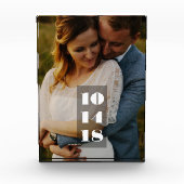 Weddatumfoto Fotoblokken (Voorkant)