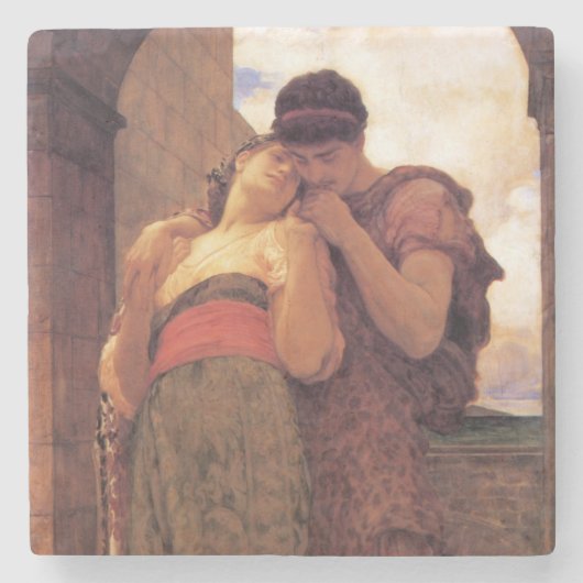 Wedded Bliss (door Frederic Leighton) Stenen Onderzetter (Voorkant)