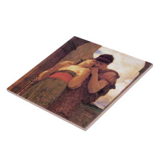 Wedded Bliss (door Frederic Leighton) Tegeltje (Zijkant)