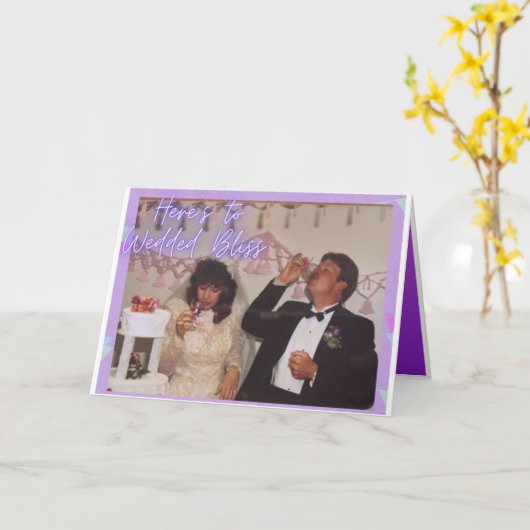 Wedded Bliss Kaart (Gele Bloem)