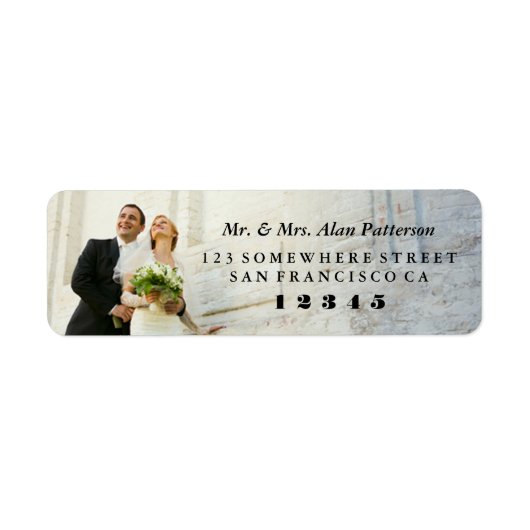 Wedded Bliss Return Address Label (Voorkant)