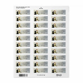 Wedded Bliss Return Address Label (Full Sheet)