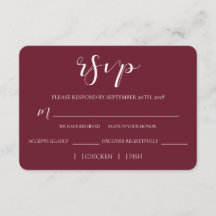 Wedded Bliss RSVP-kaart