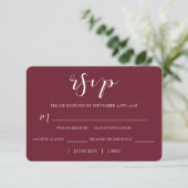 Wedded Bliss RSVP-kaart RSVP Kaartje (Staand voorkant)
