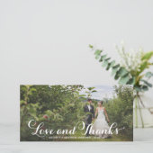 Wedded Bliss | Trouwbedankje Fotokaart Bedankkaart (Staand voorkant)