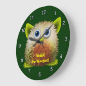 Weddell de Wuzzystuum Kinderen Fun Cartoon Clock Grote Klok (Hoek)