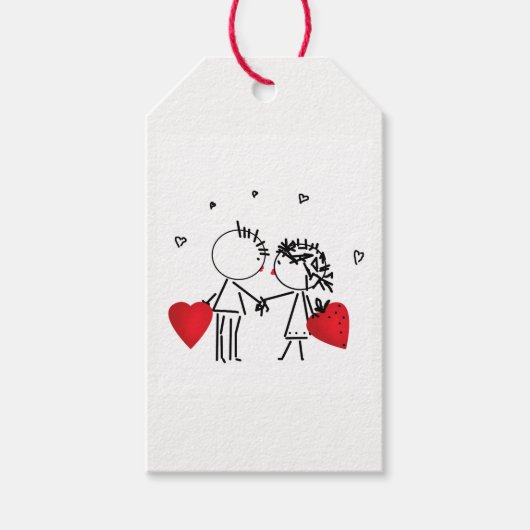 Wedden, dag Valenine, liefde Cadeaulabel (Voorkant)