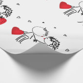 Wedden, dag Valenine, liefde Cadeaupapier (Hoek)