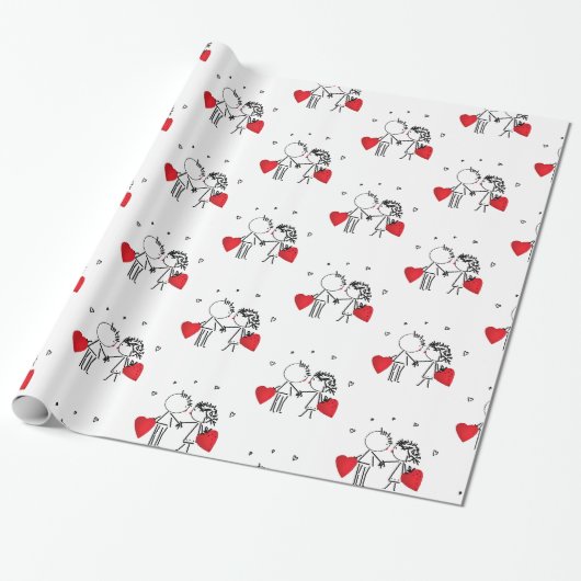 Wedden, dag Valenine, liefde Cadeaupapier (Uitgerold)