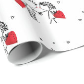 Wedden, dag Valenine, liefde Cadeaupapier (Rol Hoek)