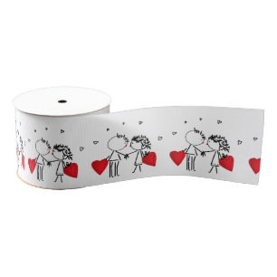 Wedden, dag Valenine, liefde Grosgrain Lint