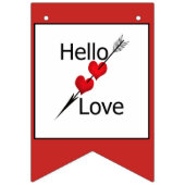 Wedden, dag Valenine, liefde Vlaggetjes (Tweede vlag)