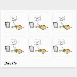 Wedden dat je de splitsingen niet kunt doen vierkante sticker