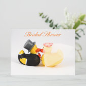 Wedden eenden - Vrijgezellenfeest Kaart (Staand voorkant)