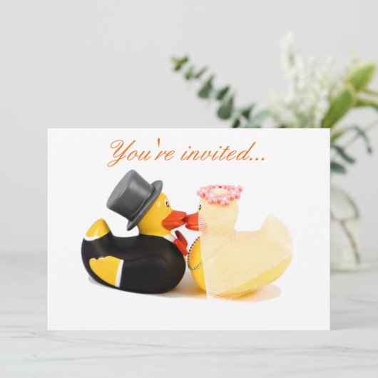 Wedden eenden - Weddenschap Kaart (Staand voorkant)