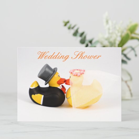 Wedden eenden - Weddenschap Kaart (Staand voorkant)