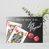 Wedden - Het doen in Las Vegas zwart Kaart (Staand voorkant)