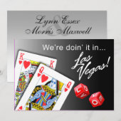 Wedden - Het doen in Las Vegas zwart Kaart (Voorkant / Achterkant)