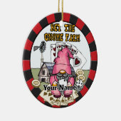 Wedden op de boerderij gnome keramisch ornament (Rechts)