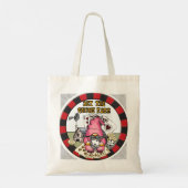 Wedden op de boerderij gnome tote bag (Achterkant)