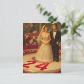 Wedden op het huwelijk briefkaart (Staand voorkant)