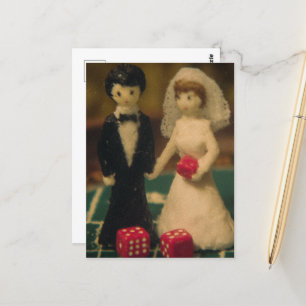 Wedden op Huwelijk Retro Briefkaart