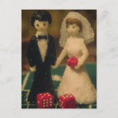 Wedden op Huwelijk Retro Briefkaart (Voorkant)