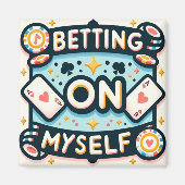 Wedden op mezelf magneet (Voorkant)