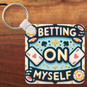 Wedden op mezelf sleutelhanger (Voorkant)
