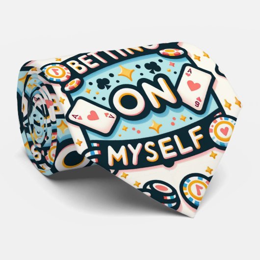 Wedden op mezelf stropdas (Opgerold)