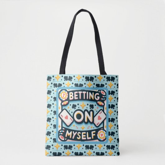 Wedden op mezelf tote bag (Voorkant)