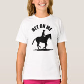 Wedden op mij - Paardenrennen T-shirt (Voorkant)