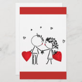 Wedden, Valentijnsdag Briefpapier (Voorkant / Achterkant)