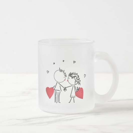 Wedden, Valentijnsdag Matglas Koffiemok (Rechts)